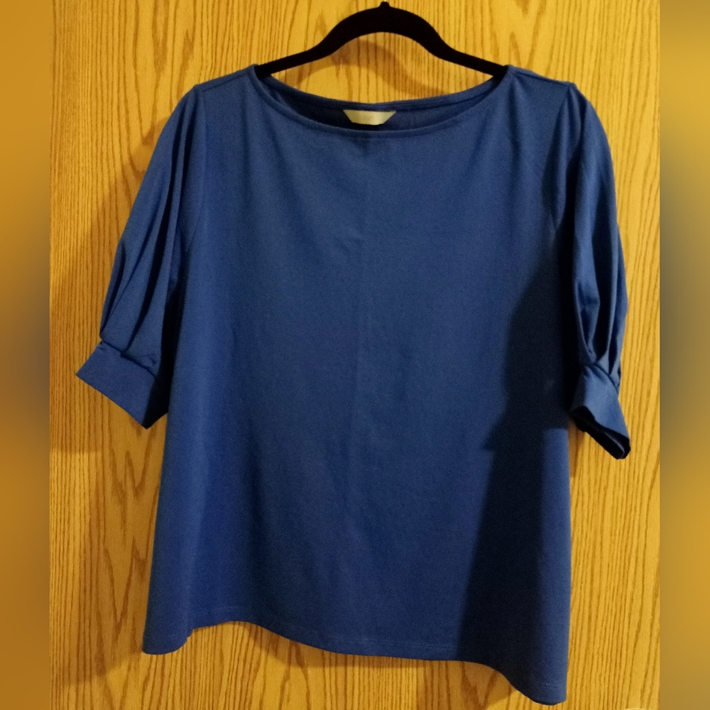 H&M cornflower Blue Jersey Crepe top size XL